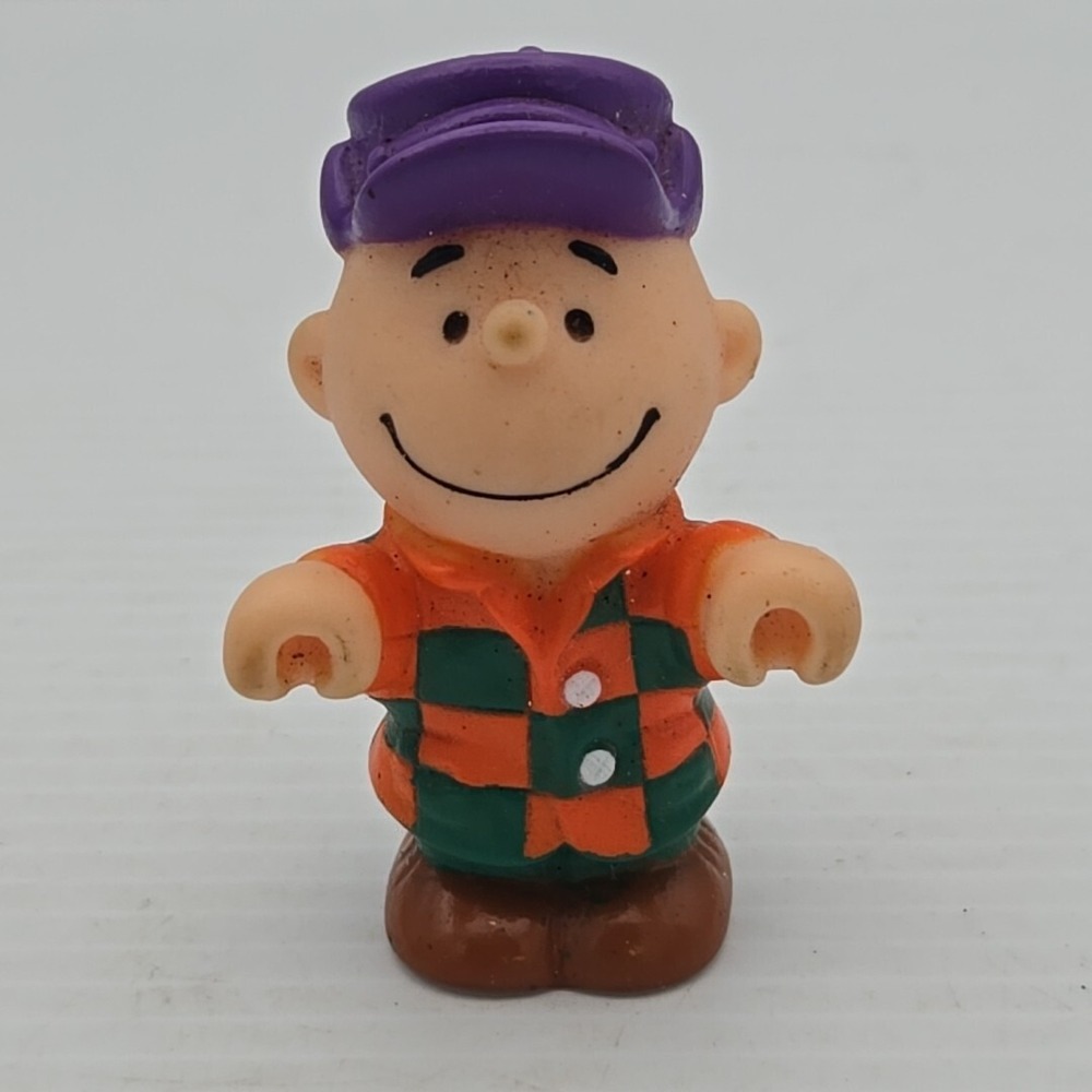 Vintage Charlie Brown Peanuts Rubber Mini Figurine 1958 1966 United Features